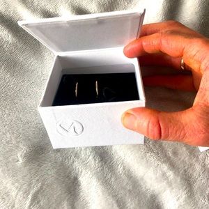 Mejuri Between Hoops 18 mm pure 14 k gold